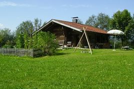 Badeteich Hütte
